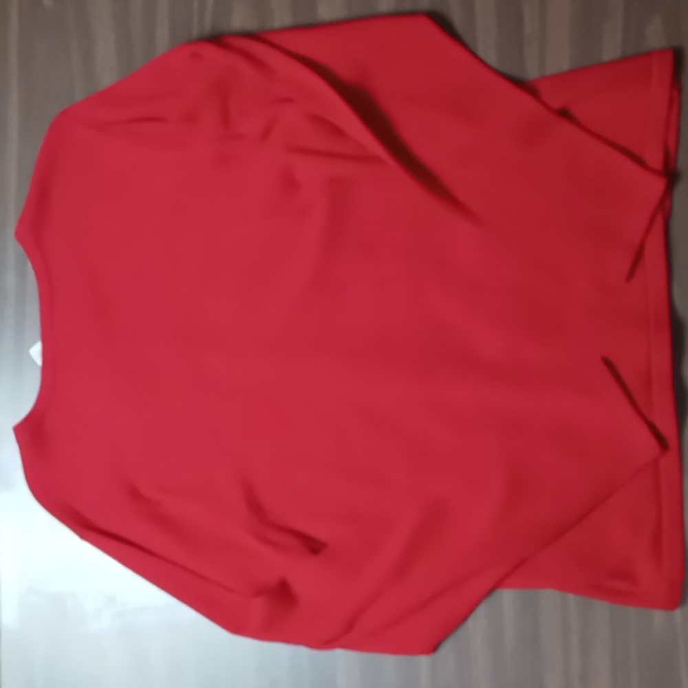 Classic Elements Red Full Button Cardigan w Christmas Tree Embellishments XL NWT - Picture 2 of 5